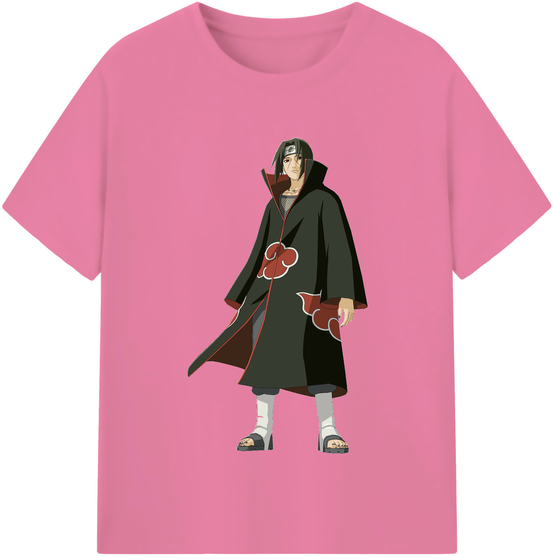 （画像用） NARUTO -ナルト- うちは イタチ Uchiha Itachi 綿100％半袖Tシャツ（フロントプリント）